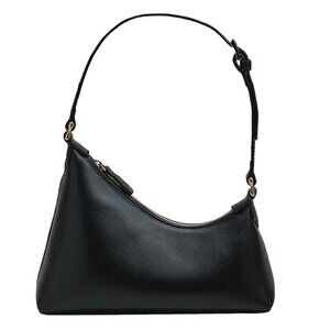 Aupen Nirvana Kiss Purse Handbag Black Noir Leather